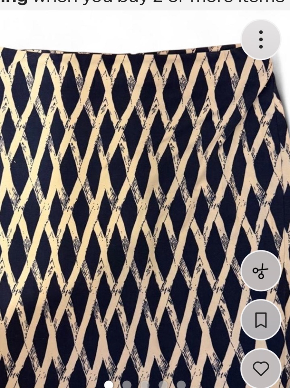 Resort Core Coastal Chic Casual Mini J.McLaughlin Skirt Sz 8 Bamboo Stretch Knit - Picture 6 of 6